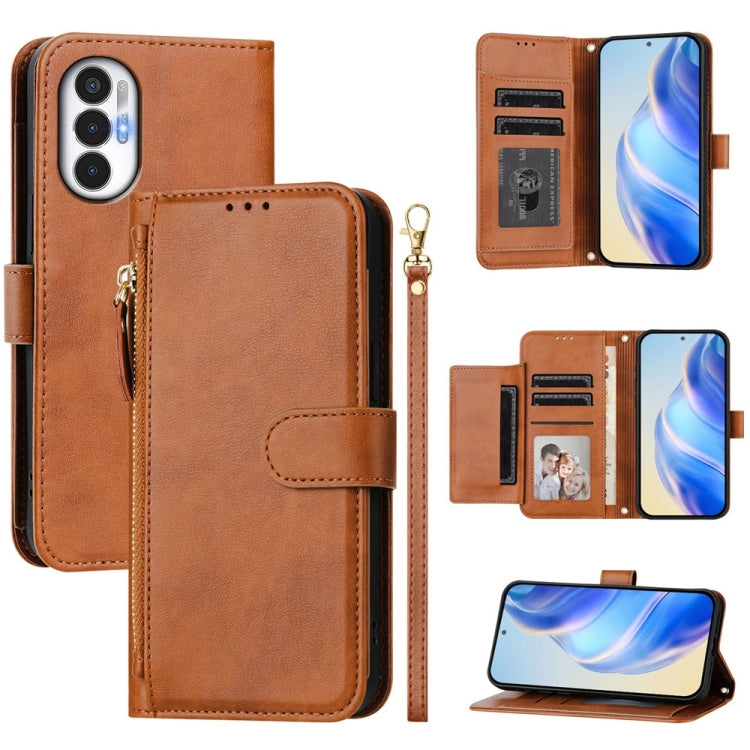 Multi-Card Slots Zipper Wallet Leather Phone Case, For Tecno Pova 4 Pro, For Tecno Pova 4, For Tecno Pova Neo 2, For Tecno Spark Go 2022 / Spark 8C / Spark 9, For Tecno Spark 9T / Spark 9 Pro, For Tecno Pova 3, For Tecno Pop 5, For Tecno Spark 7P      ...