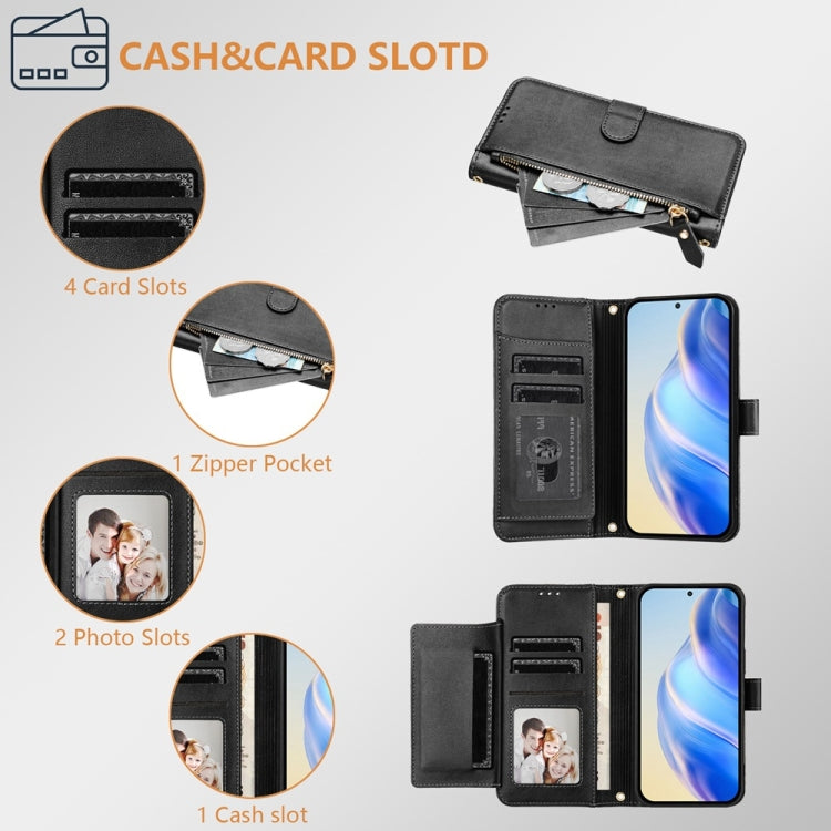 Multi-Card Slots Zipper Wallet Leather Phone Case, For Tecno Pova 4 Pro, For Tecno Pova 4, For Tecno Pova Neo 2, For Tecno Spark Go 2022 / Spark 8C / Spark 9, For Tecno Spark 9T / Spark 9 Pro, For Tecno Pova 3, For Tecno Pop 5, For Tecno Spark 7P      ...
