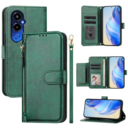Multi-Card Slots Zipper Wallet Leather Phone Case, For Tecno Pova 4 Pro, For Tecno Pova 4, For Tecno Pova Neo 2, For Tecno Spark Go 2022 / Spark 8C / Spark 9, For Tecno Spark 9T / Spark 9 Pro, For Tecno Pova 3, For Tecno Pop 5, For Tecno Spark 7P      ...