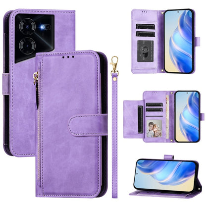 Multi-Card Slots Zipper Wallet Leather Phone Case, For Tecno Pova 6 4G, For Tecno Pova 6 5G / Pova 6 Pro 5G, For Tecno Camon 30 Pro 5G, For Tecno Camon 30 4G / 5G, For Tecno Spark 20 Pro+ 4G, For Tecno Spark Go 2024, For Tecno Pova 5 Pro               ...