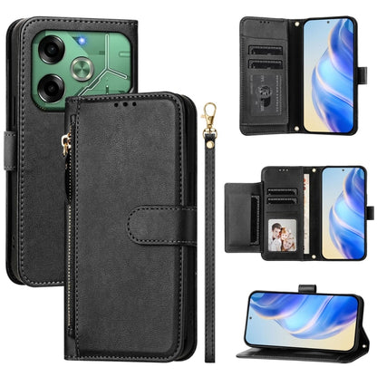 Multi-Card Slots Zipper Wallet Leather Phone Case, For Tecno Pova 6 4G, For Tecno Pova 6 5G / Pova 6 Pro 5G, For Tecno Camon 30 Pro 5G, For Tecno Camon 30 4G / 5G, For Tecno Spark 20 Pro+ 4G, For Tecno Spark Go 2024, For Tecno Pova 5 Pro               ...