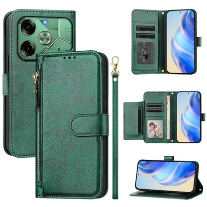 Multi-Card Slots Zipper Wallet Leather Phone Case, For Tecno Pova 6 4G, For Tecno Pova 6 5G / Pova 6 Pro 5G, For Tecno Camon 30 Pro 5G, For Tecno Camon 30 4G / 5G, For Tecno Spark 20 Pro+ 4G, For Tecno Spark Go 2024, For Tecno Pova 5 Pro               ...