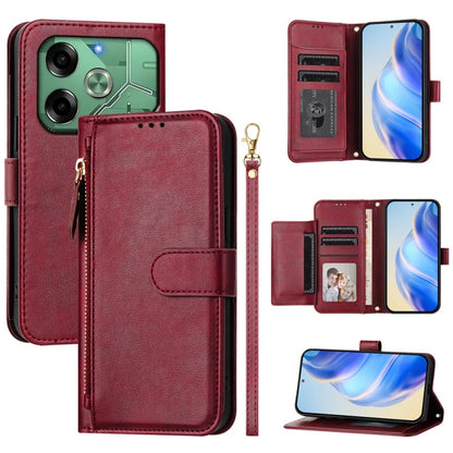 Multi-Card Slots Zipper Wallet Leather Phone Case, For Tecno Pova 6 4G, For Tecno Pova 6 5G / Pova 6 Pro 5G, For Tecno Camon 30 Pro 5G, For Tecno Camon 30 4G / 5G, For Tecno Spark 20 Pro+ 4G, For Tecno Spark Go 2024, For Tecno Pova 5 Pro               ...