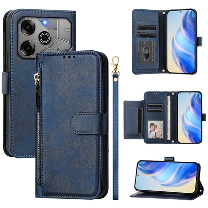 Multi-Card Slots Zipper Wallet Leather Phone Case, For Tecno Pova 6 4G, For Tecno Pova 6 5G / Pova 6 Pro 5G, For Tecno Camon 30 Pro 5G, For Tecno Camon 30 4G / 5G, For Tecno Spark 20 Pro+ 4G, For Tecno Spark Go 2024, For Tecno Pova 5 Pro               ...