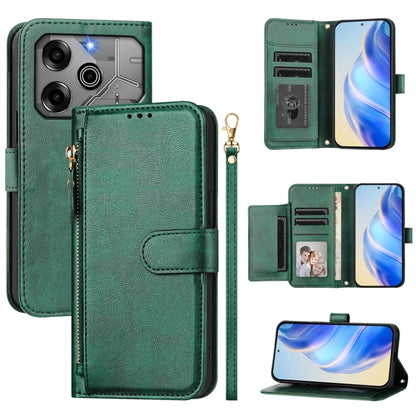 Multi-Card Slots Zipper Wallet Leather Phone Case, For Tecno Pova 6 4G, For Tecno Pova 6 5G / Pova 6 Pro 5G, For Tecno Camon 30 Pro 5G, For Tecno Camon 30 4G / 5G, For Tecno Spark 20 Pro+ 4G, For Tecno Spark Go 2024, For Tecno Pova 5 Pro               ...