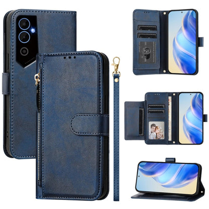 Multi-Card Slots Zipper Wallet Leather Phone Case, For Tecno Pova 4 Pro, For Tecno Pova 4, For Tecno Pova Neo 2, For Tecno Spark Go 2022 / Spark 8C / Spark 9, For Tecno Spark 9T / Spark 9 Pro, For Tecno Pova 3, For Tecno Pop 5, For Tecno Spark 7P      ...