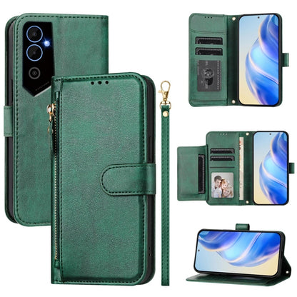 Multi-Card Slots Zipper Wallet Leather Phone Case, For Tecno Pova 4 Pro, For Tecno Pova 4, For Tecno Pova Neo 2, For Tecno Spark Go 2022 / Spark 8C / Spark 9, For Tecno Spark 9T / Spark 9 Pro, For Tecno Pova 3, For Tecno Pop 5, For Tecno Spark 7P      ...