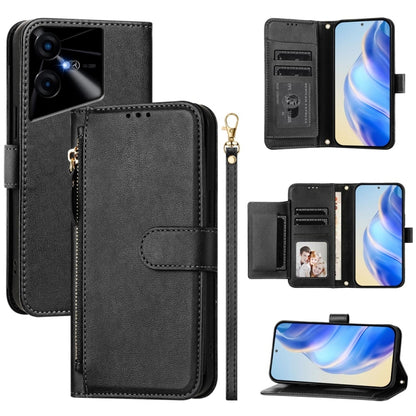 Multi-Card Slots Zipper Wallet Leather Phone Case, For Tecno Pova 6 4G, For Tecno Pova 6 5G / Pova 6 Pro 5G, For Tecno Camon 30 Pro 5G, For Tecno Camon 30 4G / 5G, For Tecno Spark 20 Pro+ 4G, For Tecno Spark Go 2024, For Tecno Pova 5 Pro               ...