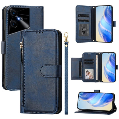 Multi-Card Slots Zipper Wallet Leather Phone Case, For Tecno Pova 6 4G, For Tecno Pova 6 5G / Pova 6 Pro 5G, For Tecno Camon 30 Pro 5G, For Tecno Camon 30 4G / 5G, For Tecno Spark 20 Pro+ 4G, For Tecno Spark Go 2024, For Tecno Pova 5 Pro               ...