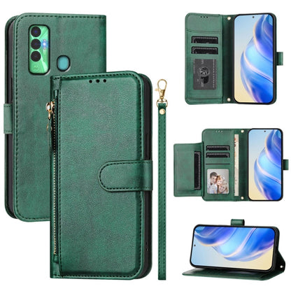 Multi-Card Slots Zipper Wallet Leather Phone Case, For Tecno Pova 4 Pro, For Tecno Pova 4, For Tecno Pova Neo 2, For Tecno Spark Go 2022 / Spark 8C / Spark 9, For Tecno Spark 9T / Spark 9 Pro, For Tecno Pova 3, For Tecno Pop 5, For Tecno Spark 7P      ...