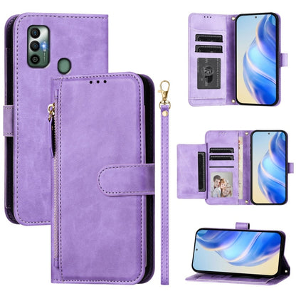 Multi-Card Slots Zipper Wallet Leather Phone Case, For Tecno Pova 4 Pro, For Tecno Pova 4, For Tecno Pova Neo 2, For Tecno Spark Go 2022 / Spark 8C / Spark 9, For Tecno Spark 9T / Spark 9 Pro, For Tecno Pova 3, For Tecno Pop 5, For Tecno Spark 7P      ...
