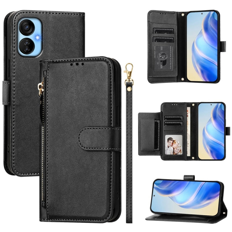 Multi-Card Slots Zipper Wallet Leather Phone Case, For Tecno Pova 4 Pro, For Tecno Pova 4, For Tecno Pova Neo 2, For Tecno Spark Go 2022 / Spark 8C / Spark 9, For Tecno Spark 9T / Spark 9 Pro, For Tecno Pova 3, For Tecno Pop 5, For Tecno Spark 7P      ...
