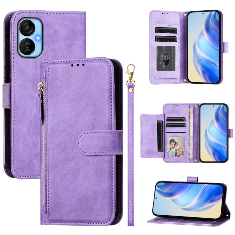 Multi-Card Slots Zipper Wallet Leather Phone Case, For Tecno Pova 4 Pro, For Tecno Pova 4, For Tecno Pova Neo 2, For Tecno Spark Go 2022 / Spark 8C / Spark 9, For Tecno Spark 9T / Spark 9 Pro, For Tecno Pova 3, For Tecno Pop 5, For Tecno Spark 7P      ...