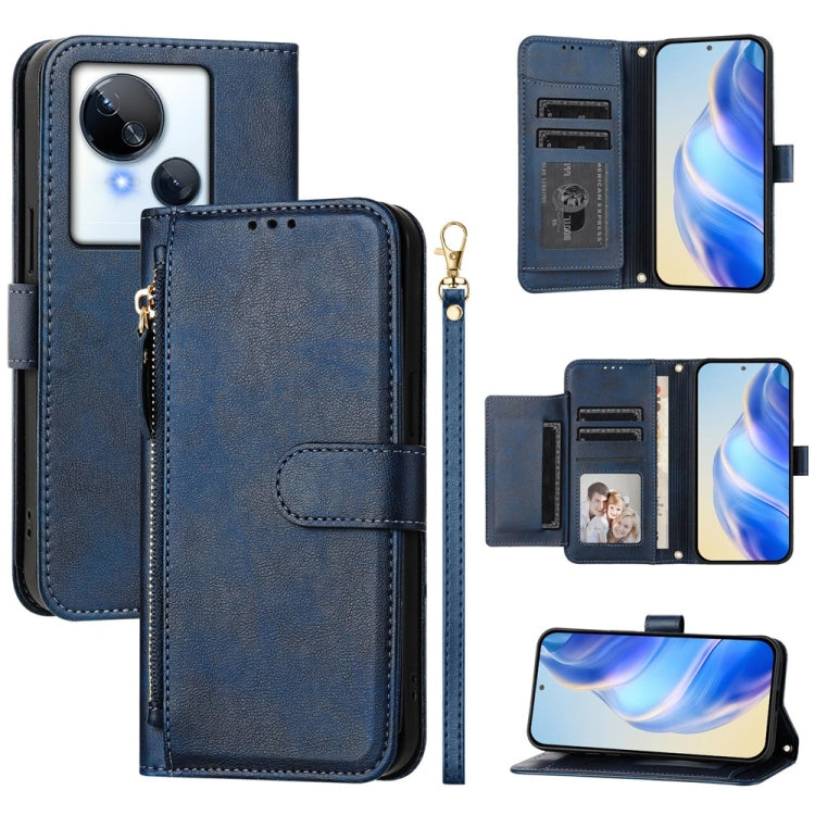 Multi-Card Slots Zipper Wallet Leather Phone Case, For Tecno Pova 6 4G, For Tecno Pova 6 5G / Pova 6 Pro 5G, For Tecno Camon 30 Pro 5G, For Tecno Camon 30 4G / 5G, For Tecno Spark 20 Pro+ 4G, For Tecno Spark Go 2024, For Tecno Pova 5 Pro               ...