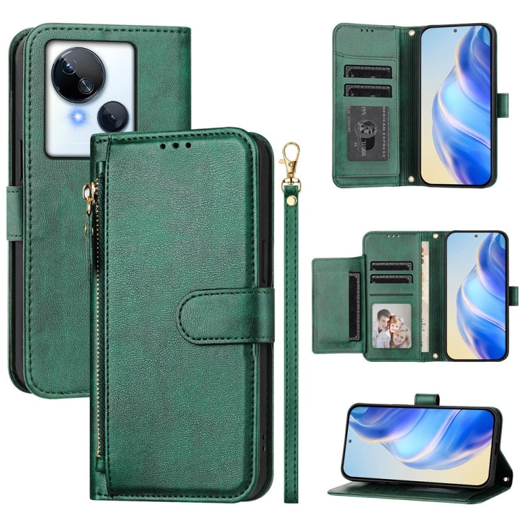 Multi-Card Slots Zipper Wallet Leather Phone Case, For Tecno Pova 6 4G, For Tecno Pova 6 5G / Pova 6 Pro 5G, For Tecno Camon 30 Pro 5G, For Tecno Camon 30 4G / 5G, For Tecno Spark 20 Pro+ 4G, For Tecno Spark Go 2024, For Tecno Pova 5 Pro               ...