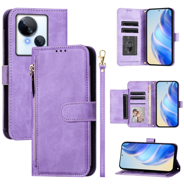 Multi-Card Slots Zipper Wallet Leather Phone Case, For Tecno Pova 6 4G, For Tecno Pova 6 5G / Pova 6 Pro 5G, For Tecno Camon 30 Pro 5G, For Tecno Camon 30 4G / 5G, For Tecno Spark 20 Pro+ 4G, For Tecno Spark Go 2024, For Tecno Pova 5 Pro               ...