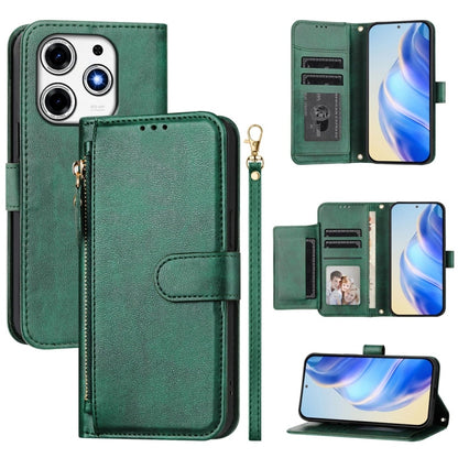 Multi-Card Slots Zipper Wallet Leather Phone Case, For Tecno Camon 50 Pro 4G, For Tecno Camon 50 4G, For Tecno Spark Slim, For Tecno Camon 40 Pro 4G, For Tecno Camon 40 Premier, For Tecno Camon 40 4G, For Tecno Spark 30 5G / Pova 6 Neo 5G              ...