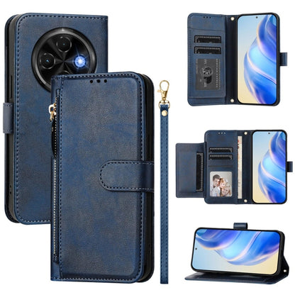 Multi-Card Slots Zipper Wallet Leather Phone Case, For Tecno Camon 50 Pro 4G, For Tecno Camon 50 4G, For Tecno Spark Slim, For Tecno Camon 40 Pro 4G, For Tecno Camon 40 Premier, For Tecno Camon 40 4G, For Tecno Spark 30 5G / Pova 6 Neo 5G              ...