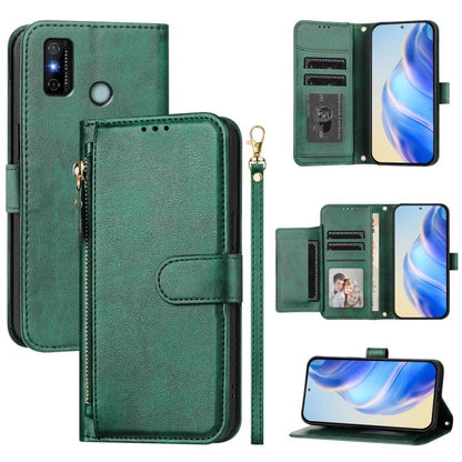 Multi-Card Slots Zipper Wallet Leather Phone Case, For Tecno Pova 4 Pro, For Tecno Pova 4, For Tecno Pova Neo 2, For Tecno Spark Go 2022 / Spark 8C / Spark 9, For Tecno Spark 9T / Spark 9 Pro, For Tecno Pova 3, For Tecno Pop 5, For Tecno Spark 7P      ...