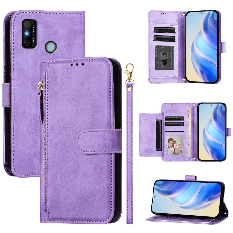 Multi-Card Slots Zipper Wallet Leather Phone Case, For Tecno Pova 4 Pro, For Tecno Pova 4, For Tecno Pova Neo 2, For Tecno Spark Go 2022 / Spark 8C / Spark 9, For Tecno Spark 9T / Spark 9 Pro, For Tecno Pova 3, For Tecno Pop 5, For Tecno Spark 7P      ...
