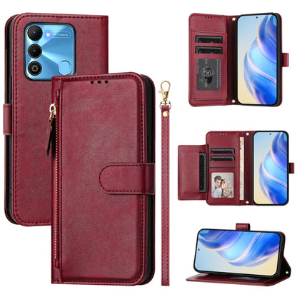 Multi-Card Slots Zipper Wallet Leather Phone Case, For Tecno Pova 4 Pro, For Tecno Pova 4, For Tecno Pova Neo 2, For Tecno Spark Go 2022 / Spark 8C / Spark 9, For Tecno Spark 9T / Spark 9 Pro, For Tecno Pova 3, For Tecno Pop 5, For Tecno Spark 7P      ...