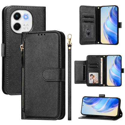 Multi-Card Slots Zipper Wallet Leather Phone Case, For Tecno Camon 50 Pro 4G, For Tecno Camon 50 4G, For Tecno Spark Slim, For Tecno Camon 40 Pro 4G, For Tecno Camon 40 Premier, For Tecno Camon 40 4G, For Tecno Spark 30 5G / Pova 6 Neo 5G              ...