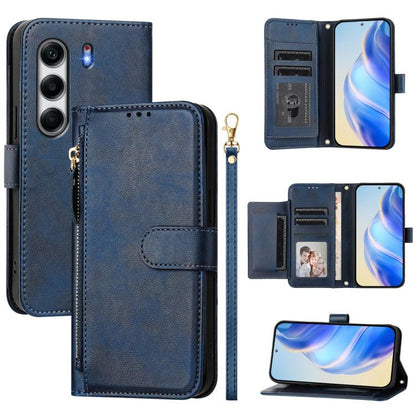 Multi-Card Slots Zipper Wallet Leather Phone Case, For Tecno Camon 50 Pro 4G, For Tecno Camon 50 4G, For Tecno Spark Slim, For Tecno Camon 40 Pro 4G, For Tecno Camon 40 Premier, For Tecno Camon 40 4G, For Tecno Spark 30 5G / Pova 6 Neo 5G              ...