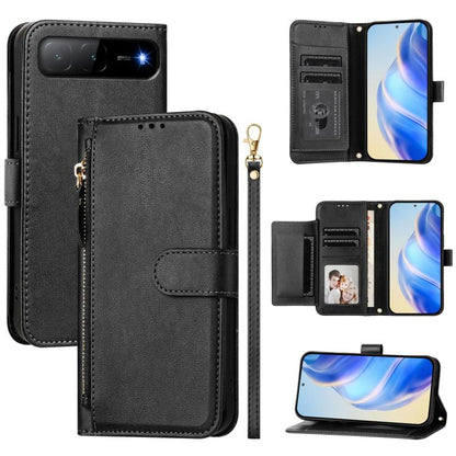 Multi-Card Slots Zipper Wallet Leather Phone Case, For Tecno Camon 50 Pro 4G, For Tecno Camon 50 4G, For Tecno Spark Slim, For Tecno Camon 40 Pro 4G, For Tecno Camon 40 Premier, For Tecno Camon 40 4G, For Tecno Spark 30 5G / Pova 6 Neo 5G              ...