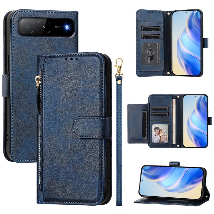 Multi-Card Slots Zipper Wallet Leather Phone Case, For Tecno Camon 50 Pro 4G, For Tecno Camon 50 4G, For Tecno Spark Slim, For Tecno Camon 40 Pro 4G, For Tecno Camon 40 Premier, For Tecno Camon 40 4G, For Tecno Spark 30 5G / Pova 6 Neo 5G              ...