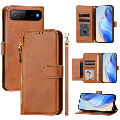 Multi-Card Slots Zipper Wallet Leather Phone Case, For Tecno Camon 50 Pro 4G, For Tecno Camon 50 4G, For Tecno Spark Slim, For Tecno Camon 40 Pro 4G, For Tecno Camon 40 Premier, For Tecno Camon 40 4G, For Tecno Spark 30 5G / Pova 6 Neo 5G              ...