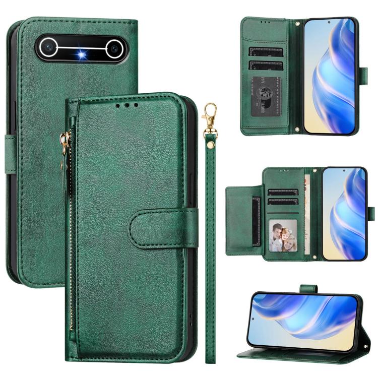 Multi-Card Slots Zipper Wallet Leather Phone Case, For Tecno Camon 50 Pro 4G, For Tecno Camon 50 4G, For Tecno Spark Slim, For Tecno Camon 40 Pro 4G, For Tecno Camon 40 Premier, For Tecno Camon 40 4G, For Tecno Spark 30 5G / Pova 6 Neo 5G              ...