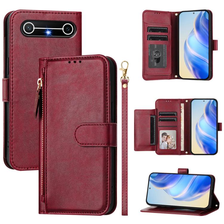 Multi-Card Slots Zipper Wallet Leather Phone Case, For Tecno Camon 50 Pro 4G, For Tecno Camon 50 4G, For Tecno Spark Slim, For Tecno Camon 40 Pro 4G, For Tecno Camon 40 Premier, For Tecno Camon 40 4G, For Tecno Spark 30 5G / Pova 6 Neo 5G              ...