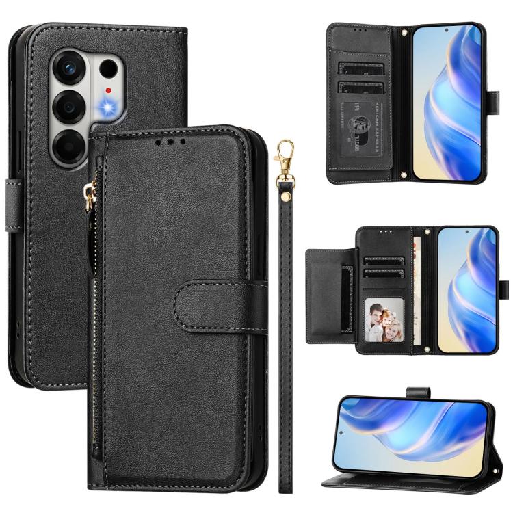 Multi-Card Slots Zipper Wallet Leather Phone Case, For Tecno Camon 50 Pro 4G, For Tecno Camon 50 4G, For Tecno Spark Slim, For Tecno Camon 40 Pro 4G, For Tecno Camon 40 Premier, For Tecno Camon 40 4G, For Tecno Spark 30 5G / Pova 6 Neo 5G              ...