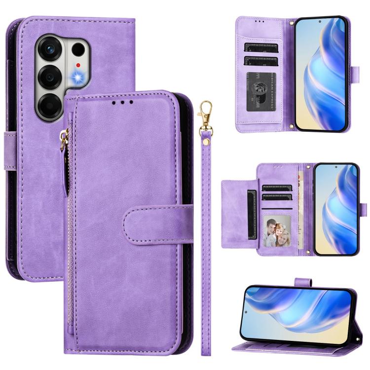 Multi-Card Slots Zipper Wallet Leather Phone Case, For Tecno Camon 50 Pro 4G, For Tecno Camon 50 4G, For Tecno Spark Slim, For Tecno Camon 40 Pro 4G, For Tecno Camon 40 Premier, For Tecno Camon 40 4G, For Tecno Spark 30 5G / Pova 6 Neo 5G              ...
