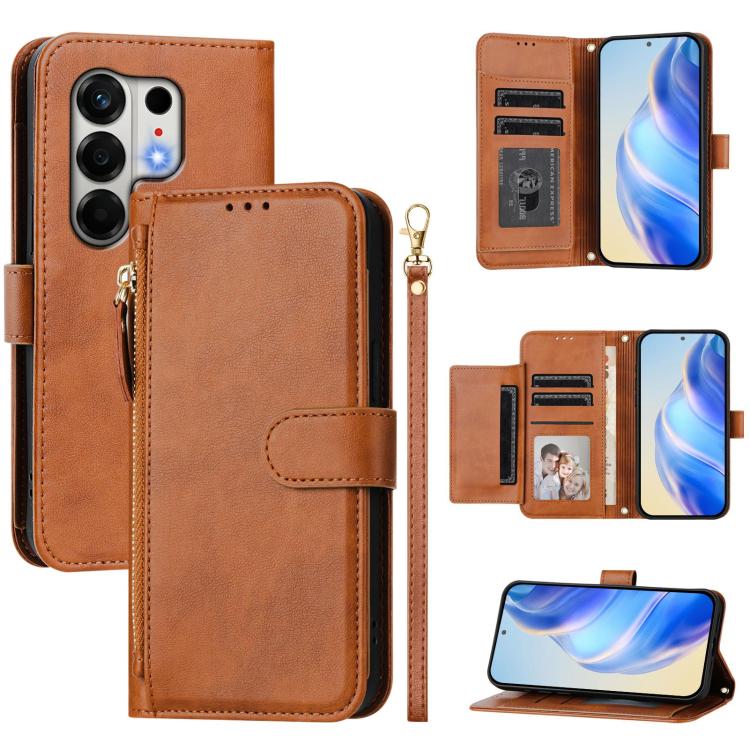 Multi-Card Slots Zipper Wallet Leather Phone Case, For Tecno Camon 50 Pro 4G, For Tecno Camon 50 4G, For Tecno Spark Slim, For Tecno Camon 40 Pro 4G, For Tecno Camon 40 Premier, For Tecno Camon 40 4G, For Tecno Spark 30 5G / Pova 6 Neo 5G              ...
