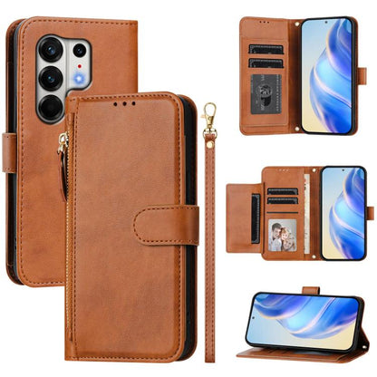 Multi-Card Slots Zipper Wallet Leather Phone Case, For Tecno Camon 50 Pro 4G, For Tecno Camon 50 4G, For Tecno Spark Slim, For Tecno Camon 40 Pro 4G, For Tecno Camon 40 Premier, For Tecno Camon 40 4G, For Tecno Spark 30 5G / Pova 6 Neo 5G              ...