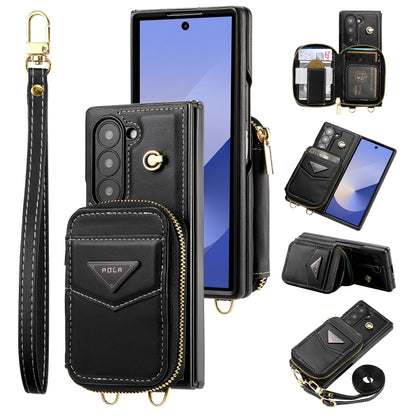 POLA Multi-Card Slots Zipper Wallet Phone Case