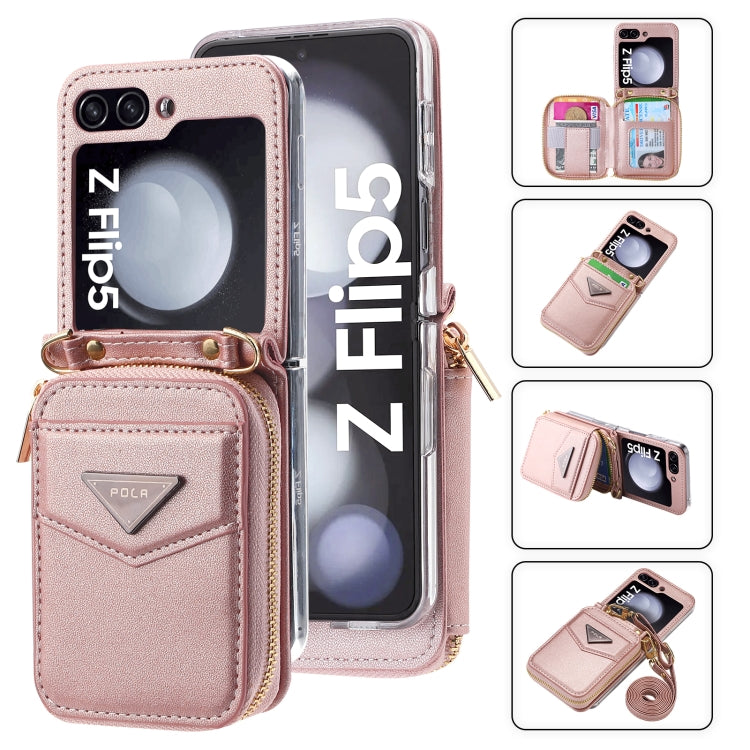 POLA Multi-Card Slots Zipper Wallet Phone Case
