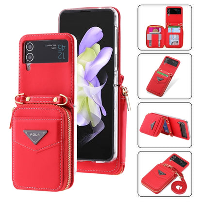 POLA Multi-Card Slots Zipper Wallet Phone Case