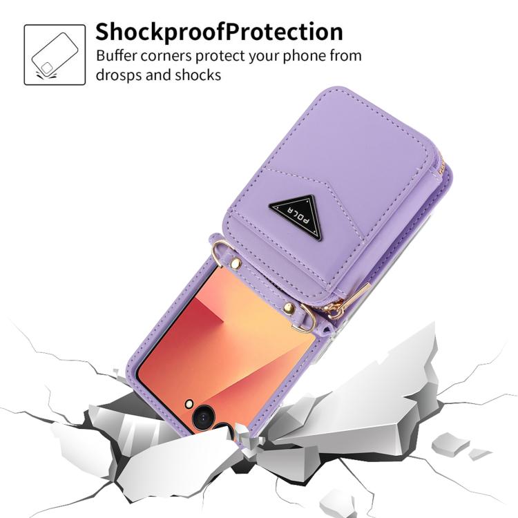 POLA Multi-Card Slots Zipper Wallet Phone Case