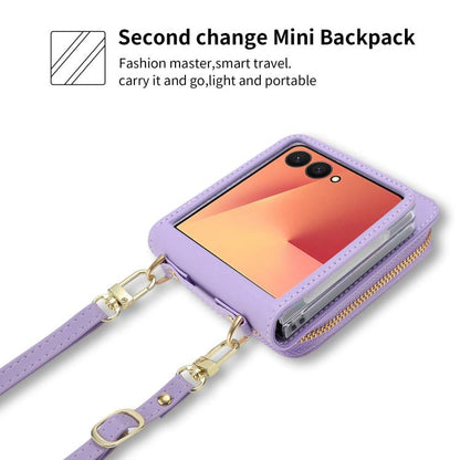 POLA Multi-Card Slots Zipper Wallet Phone Case, For Samsung Galaxy Z Flip7 5G, For Samsung Galaxy Z Flip6, For Samsung Galaxy Z Fold6, For Samsung Galaxy Z Flip5, For Samsung Galaxy Z Flip3 5G
