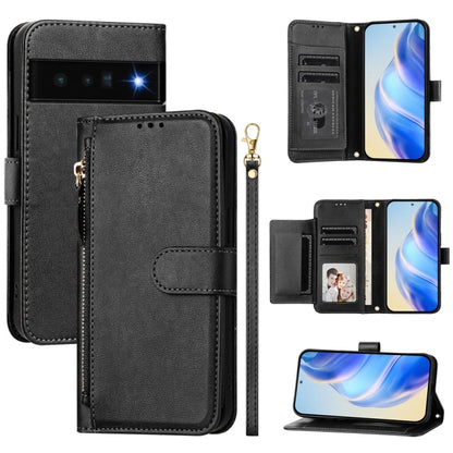 Multi-Card Slots Zipper Wallet Leather Phone Case, For Google Pixel 11 Pro XL, For Google Pixel 11 Pro / Pixel 11, For Google Pixel 10 Pro XL, For Google Pixel 10 / Pixel 10 Pro, For Google Pixel 9a, For Google Pixel 9 Pro XL                           ...
