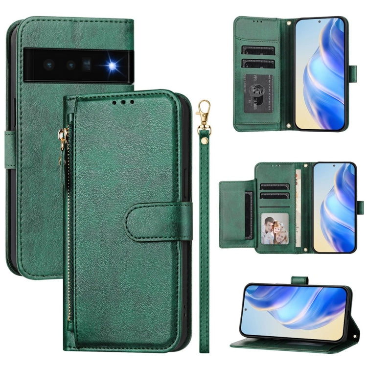 Multi-Card Slots Zipper Wallet Leather Phone Case, For Google Pixel 11 Pro XL, For Google Pixel 11 Pro / Pixel 11, For Google Pixel 10 Pro XL, For Google Pixel 10 / Pixel 10 Pro, For Google Pixel 9a, For Google Pixel 9 Pro XL                           ...