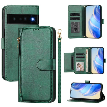 Multi-Card Slots Zipper Wallet Leather Phone Case, For Google Pixel 11 Pro XL, For Google Pixel 11 Pro / Pixel 11, For Google Pixel 10 Pro XL, For Google Pixel 10 / Pixel 10 Pro, For Google Pixel 9a, For Google Pixel 9 Pro XL                           ...