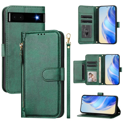 Multi-Card Slots Zipper Wallet Leather Phone Case, For Google Pixel 11 Pro XL, For Google Pixel 11 Pro / Pixel 11, For Google Pixel 10 Pro XL, For Google Pixel 10 / Pixel 10 Pro, For Google Pixel 9a, For Google Pixel 9 Pro XL                           ...