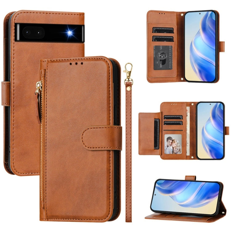 Multi-Card Slots Zipper Wallet Leather Phone Case, For Google Pixel 11 Pro XL, For Google Pixel 11 Pro / Pixel 11, For Google Pixel 10 Pro XL, For Google Pixel 10 / Pixel 10 Pro, For Google Pixel 9a, For Google Pixel 9 Pro XL                           ...