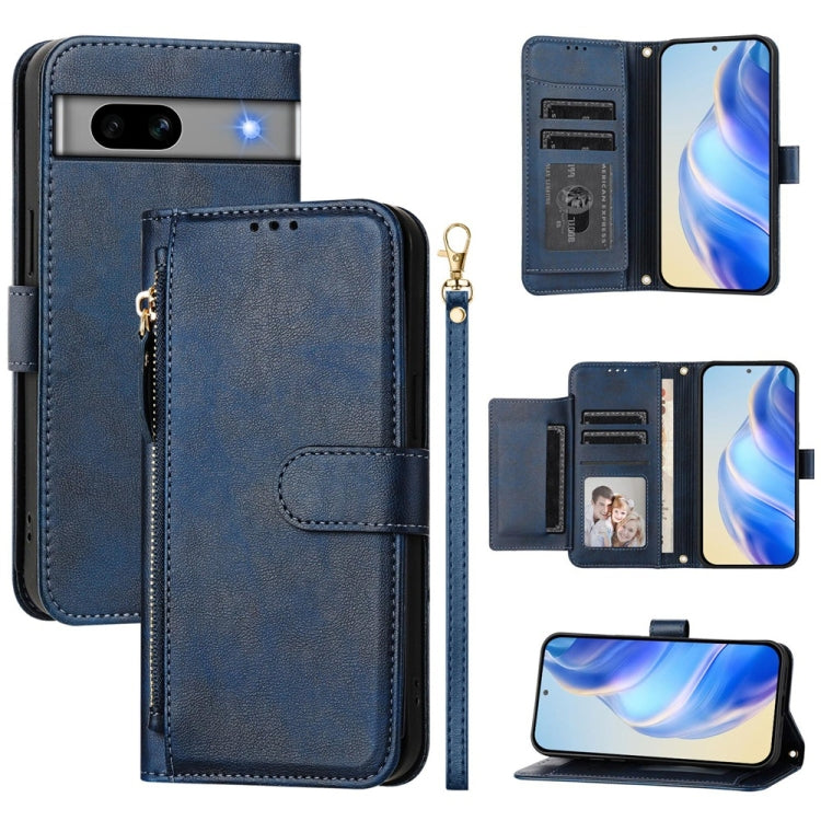 Multi-Card Slots Zipper Wallet Leather Phone Case, For Google Pixel 11 Pro XL, For Google Pixel 11 Pro / Pixel 11, For Google Pixel 10 Pro XL, For Google Pixel 10 / Pixel 10 Pro, For Google Pixel 9a, For Google Pixel 9 Pro XL                           ...