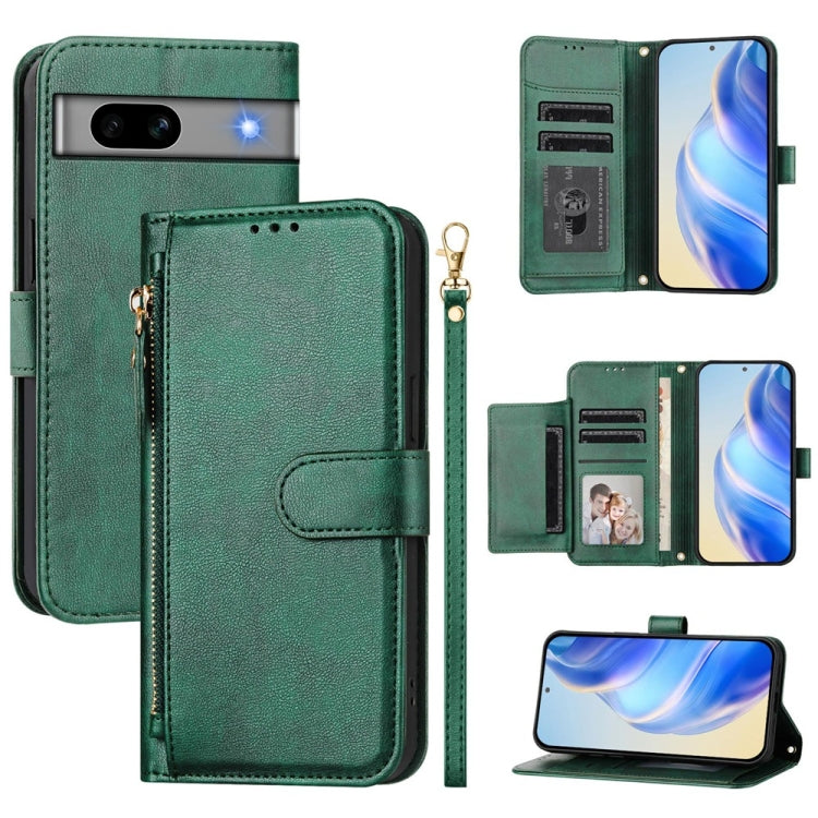 Multi-Card Slots Zipper Wallet Leather Phone Case, For Google Pixel 11 Pro XL, For Google Pixel 11 Pro / Pixel 11, For Google Pixel 10 Pro XL, For Google Pixel 10 / Pixel 10 Pro, For Google Pixel 9a, For Google Pixel 9 Pro XL                           ...
