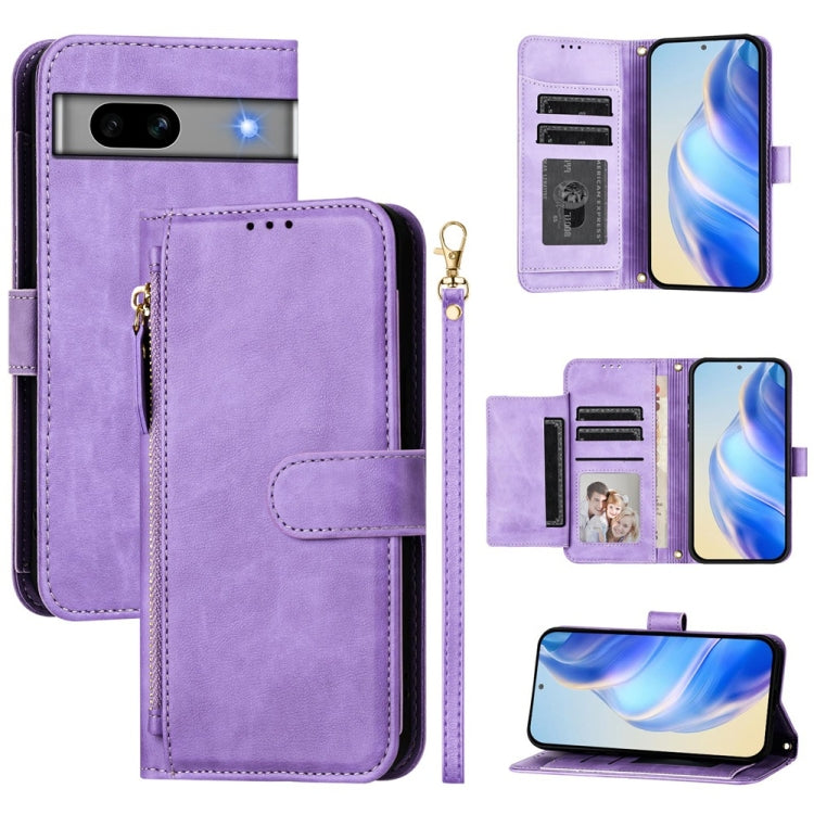 Multi-Card Slots Zipper Wallet Leather Phone Case, For Google Pixel 11 Pro XL, For Google Pixel 11 Pro / Pixel 11, For Google Pixel 10 Pro XL, For Google Pixel 10 / Pixel 10 Pro, For Google Pixel 9a, For Google Pixel 9 Pro XL                           ...