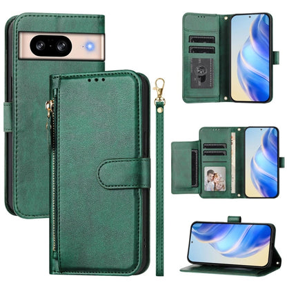Multi-Card Slots Zipper Wallet Leather Phone Case, For Google Pixel 11 Pro XL, For Google Pixel 11 Pro / Pixel 11, For Google Pixel 10 Pro XL, For Google Pixel 10 / Pixel 10 Pro, For Google Pixel 9a, For Google Pixel 9 Pro XL                           ...